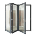 European CE double glazing aluminum bi folding doors price